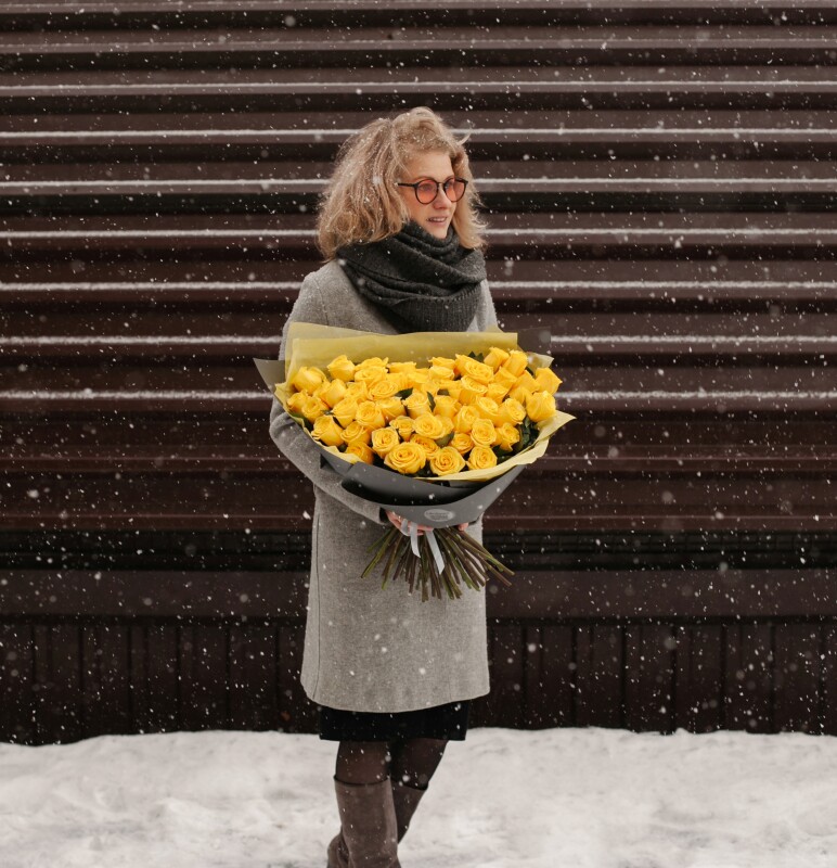 Букет из роз Солер 51 шт.